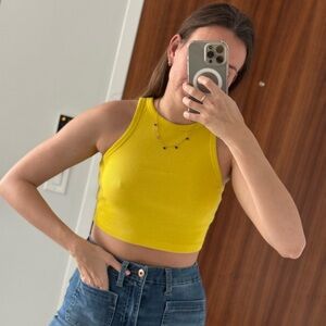 Crop Top Zara yellow